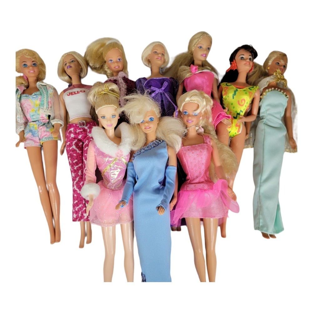 Mattel Barbie Doll Collection - LOT OF 10‎ 90s 2000s dressed missing shoes